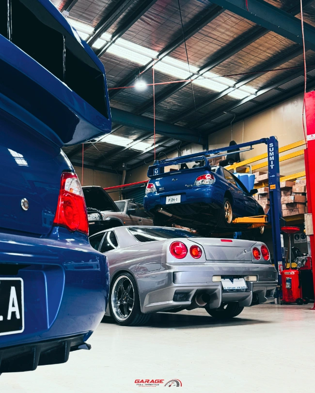 Subaru WRX and WRX STI ready for tuning at Garage Full Throttle