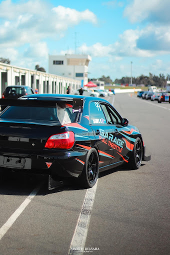 Garage Full Throttle WRX STI Buuilt Racecar prepped for Track Day