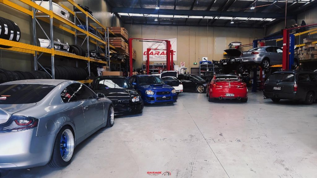 Inside Garage Full Throttle Workshop